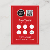 Logo QR Code Business Rewards-Einsatz Red Treuekarte (Vorderseite)