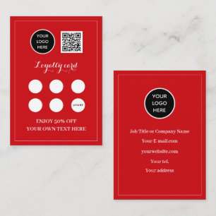 Logo QR Code Business Rewards-Einsatz Red Treuekarte