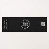 Logo QR Code Company Black Business Gym Einfach Yogamatte (Vorderseite (Horizontal))