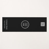 Logo QR Code Company Black Business Gym Simple Yogamatte (Vorderseite (Horizontal))