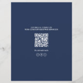 Logo-QR-Code der spanischen medizinischen Klinik f Flyer (Hinten)