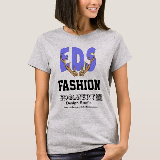 Logo & QR-Code EDS Fashion T - Shirt (Vorderseite)