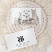 Logo QR Code Foto Overlay Pet Fotograf Visitenkarte