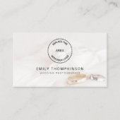 Logo QR Code Foto Overlay Wedelfotograf Visitenkarte (Vorderseite)