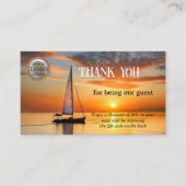 Logo QR Code Foto Vielen Dank Visitenkarte (Vorderseite)