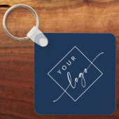 Logo QR-Code für benutzerdefinierten Text zweiseit Schlüsselanhänger (Vorderseite)