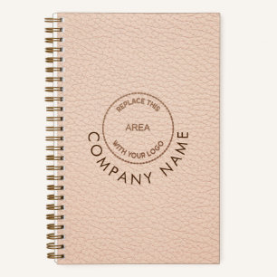 Logo-QR-Code für Lederfirmen von Creme-Imitate Notizblock