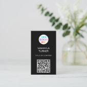 Logo QR-Code Geschäft Professionell Visitenkarte (Stehend Vorderseite)