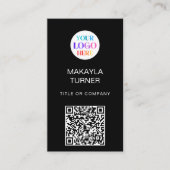 Logo QR-Code Geschäft Professionell Visitenkarte (Vorderseite)