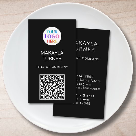 Logo QR-Code Geschäft Professionell Visitenkarte