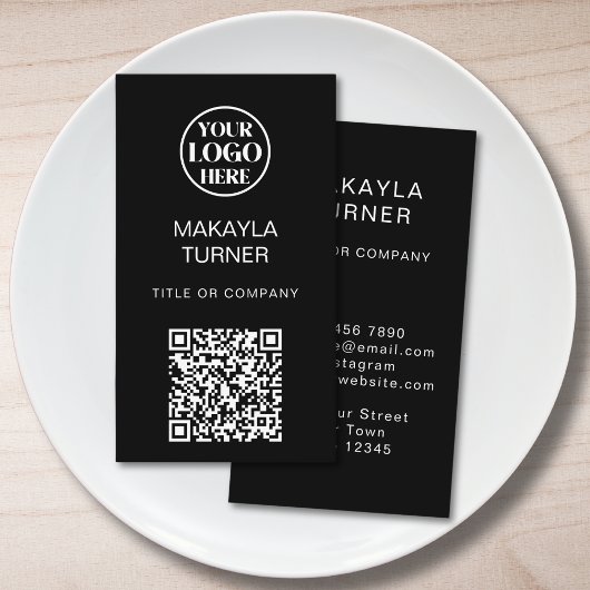 Logo QR-Code Geschäft Professionell Visitenkarte