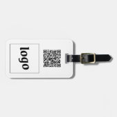 Logo QR Code Geschäftswerbung Gepäckanhänger (Vorderseite horizontal)
