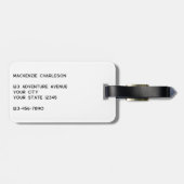 Logo QR Code Geschäftswerbung Gepäckanhänger (Rückseite horizontal)