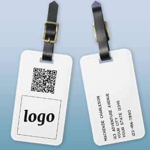 Logo QR Code Geschäftswerbung Gepäckanhänger