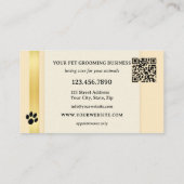Logo QR Code Gold Pets Treuekarte (Rückseite)
