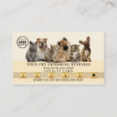 Logo QR Code Gold Pets Treuekarte (Vorderseite)