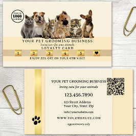 Logo QR Code Gold Pets Treuekarte
