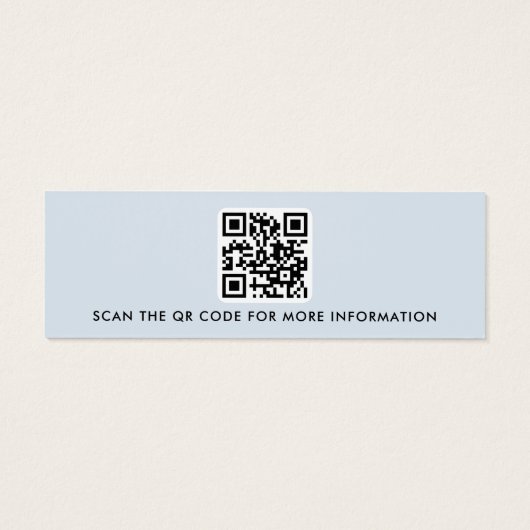 Logo QR-Code hellblaue Ohrring-Anzeigetafel (Rückseite)