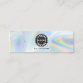 Logo QR Code Holographic Stuhl Earring Display Car Mini Visitenkarte (Vorderseite)