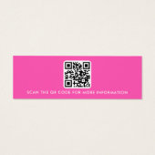Logo QR-Code Hot-Rosa-Ohrring-Anzeigetafel (Rückseite)