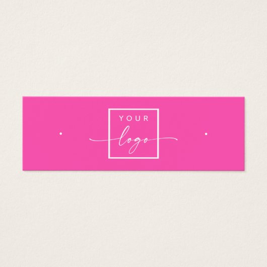 Logo QR-Code Hot-Rosa-Ohrring-Anzeigetafel (Vorderseite)