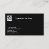 Logo | QR-Code | Metallisch Visitenkarte (Rückseite)