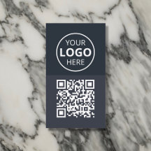 Logo QR-Code Minimalistisch grau