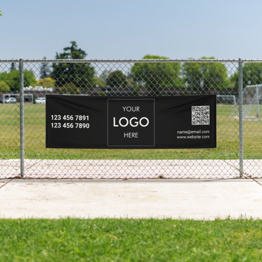 Logo QR Code Modernes Banner (Insitu)