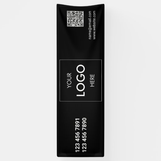 Logo QR Code Modernes Banner (Vertikal)