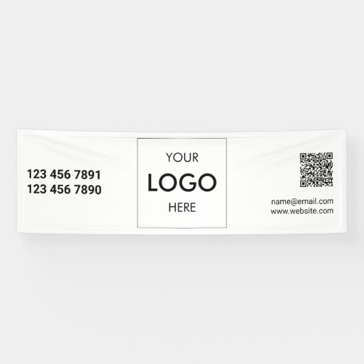 Logo QR Code Modernes Banner (Horizontal)