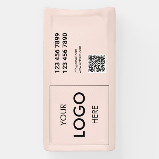 Logo-QR-Code Modernes Berufliches Banner (Vertikal)