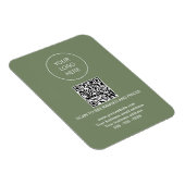 Logo QR Code Modernes Design Magnet (Rechte Seite)