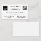 Logo-QR-Code Restaurant Catering-Service Visitenkarte (Vorne/Hinten)