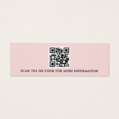 Logo QR-Code Rosa Ohrring-Anzeigetafel (Rückseite)