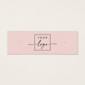 Logo QR-Code Rosa Ohrring-Anzeigetafel (Vorderseite)