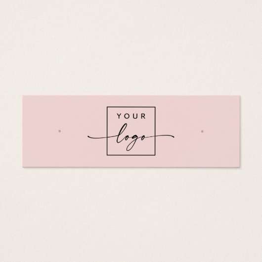 Logo QR-Code Rosa Ohrring-Anzeigetafel (Vorderseite)