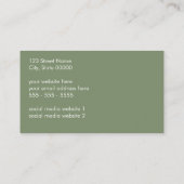 Logo QR Code Sage Grüne Visitenkarte (Rückseite)