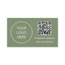 Logo QR Code Sage Grüne Visitenkarte