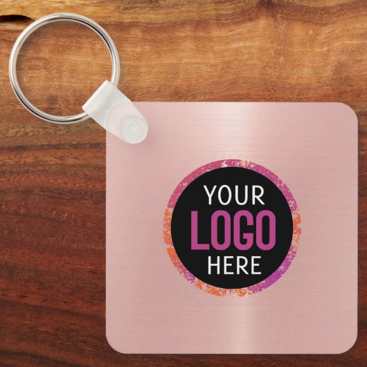 Logo, QR-Code Schlüsselanhänger (Vorderseite)