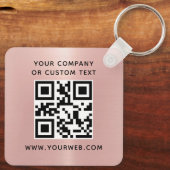 Logo, QR-Code Schlüsselanhänger (Rückseite)