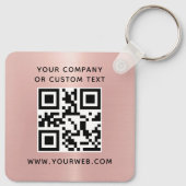 Logo, QR-Code Schlüsselanhänger (Rückseite)