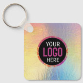 Logo, QR-Code Schlüsselanhänger (Vorderseite)