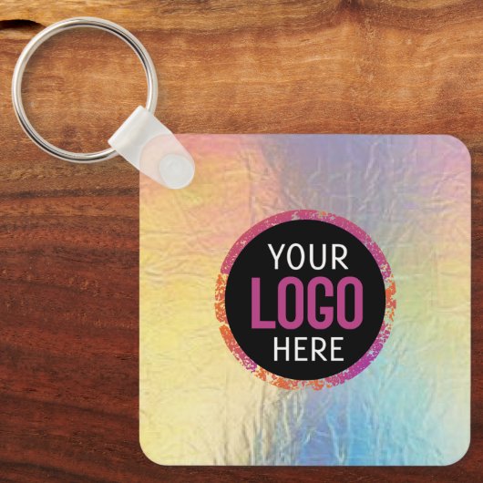 Logo, QR-Code Schlüsselanhänger (Vorderseite)