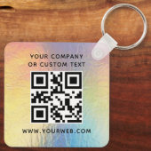 Logo, QR-Code Schlüsselanhänger (Rückseite)