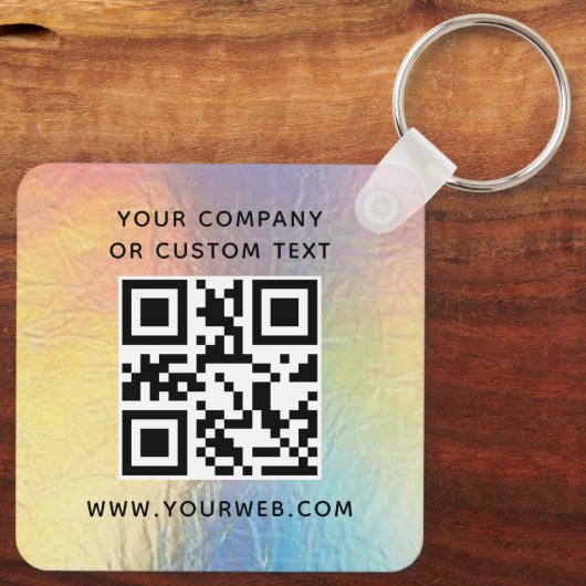 Logo, QR-Code Schlüsselanhänger (Rückseite)