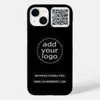 Logo & QR-Code Schwarz | Business Minimalist