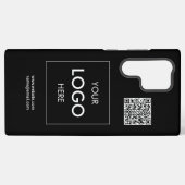 Logo QR-Code Schwarz Samsung Galaxy Hülle (Rückseite (Horizontal))