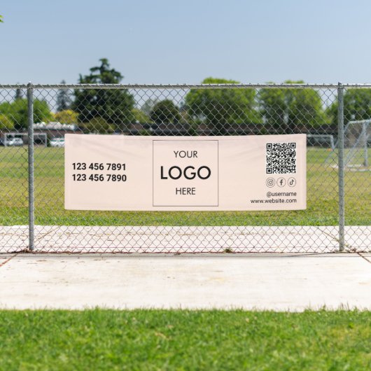 Logo QR Code Social Media Banner (Insitu)