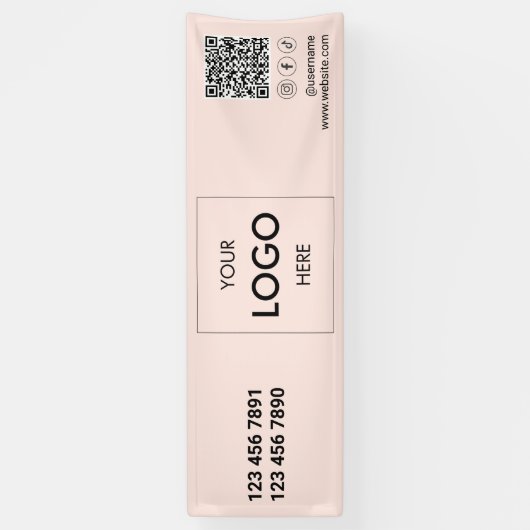 Logo QR Code Social Media Banner (Vertikal)
