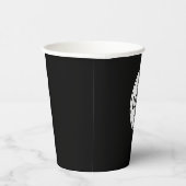Logo, QR Code Social Media Custom Black Paper Cups Pappbecher (Rechts)